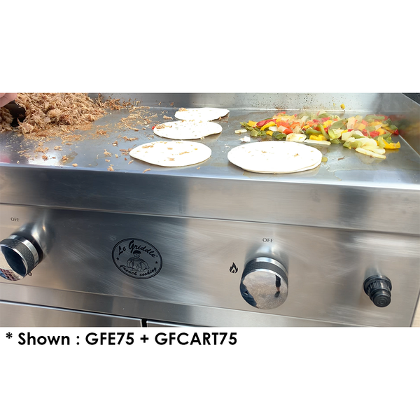 Le Griddle Grand Texan 60-Inch 4-Burner Freestanding Propane Gas Commercial  Style Flat Top Griddle - GFE160 + GFCART160